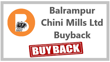 Balrampur Chini Mills Ltd Buyback offer
